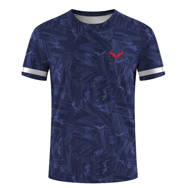 Running, fitness, outdoor extreme sports men's T-shirt,badminton women's round neck fashionable short sleeved T-shirt