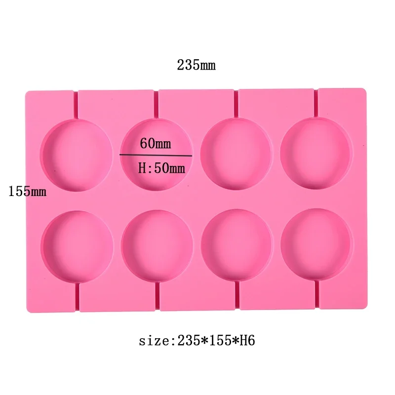 Silicone Mold Big Round Lollipop mold Cake Decorating Tools 3D Snack Tool Kitchen  Bakeware For Same as  Party