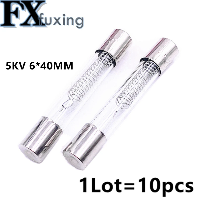 5KV Special Microwave Oven Fuse 6*40mm 0.65A 0.7A 0.75A 0.8A 0.85A 0.9A 1A Glass Tube Fuse 5000V 700MA 6x40mm High-Pressure Fuse