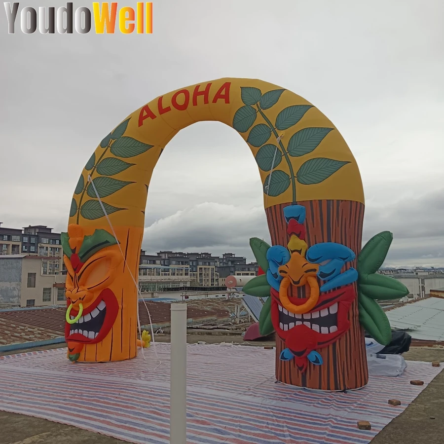 The Inflatable Plant Pier Arch Is Used For Activities When There Is A Face On Both Ends Of The Arch