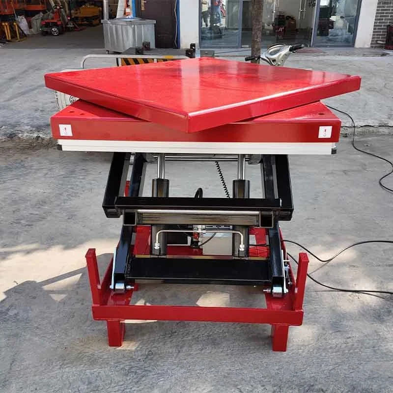 Fixed scissor lift platform electro-hydraulic loading and unloading lift