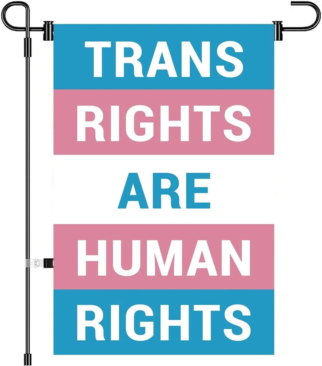 Transgender Pride Rainbow Flag Trans Rights Human Garden Flag 12x18 Inches Double-Sided,Durable Polyester Gay Pride flag Out jjp