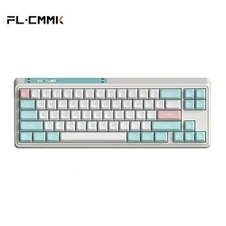 FL·ESPORTS CMK68-SAM Three-Mode Mechanical Keyboard 68 Keys RGB Hot-Swappable 2.4G Wireless Bluetooth Wired Win/Mac/iPad