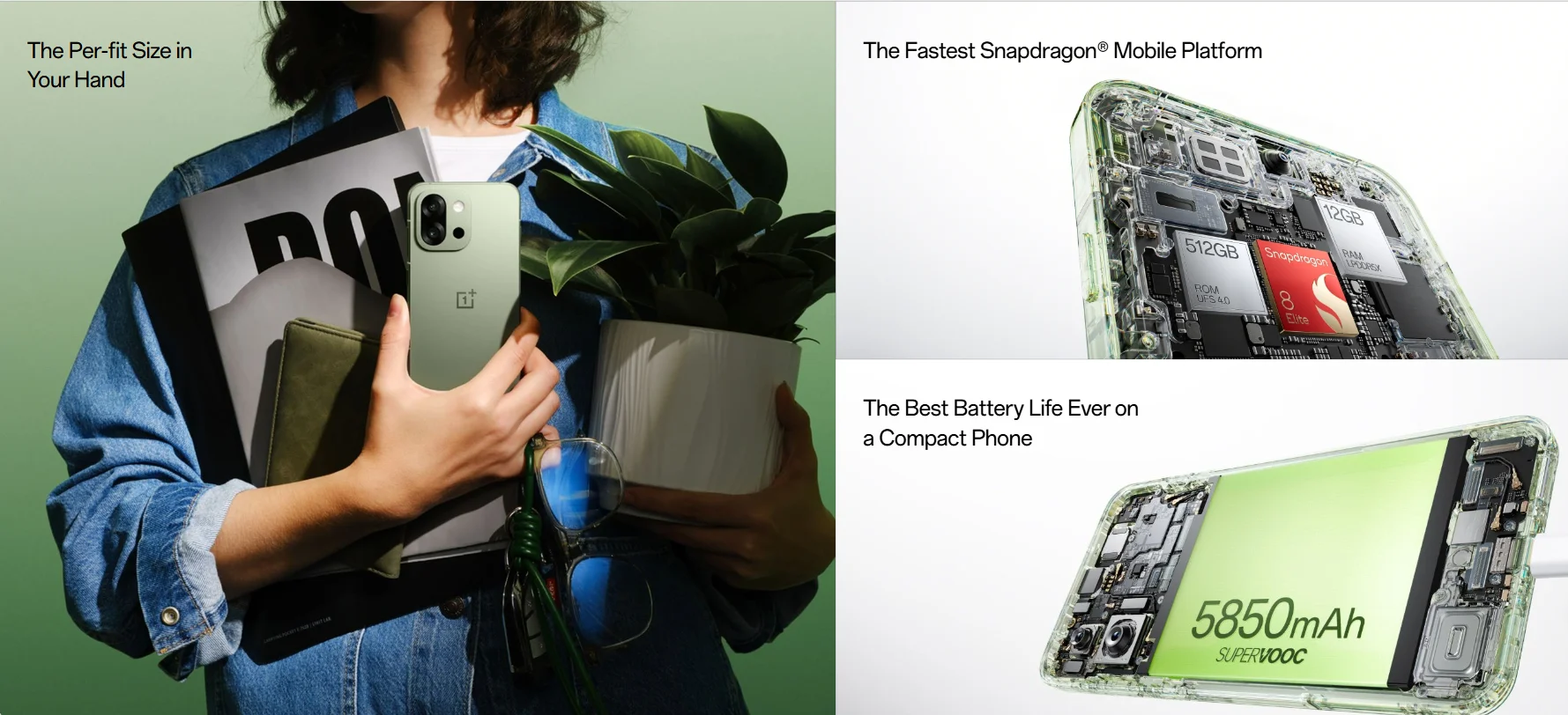 All New OnePlus 13S Global Version Smartphone Snapdragon 8 Elite 120Hz 6.32 inches ProXDR Display 5850mAh Battery 80W SUPERVOOC