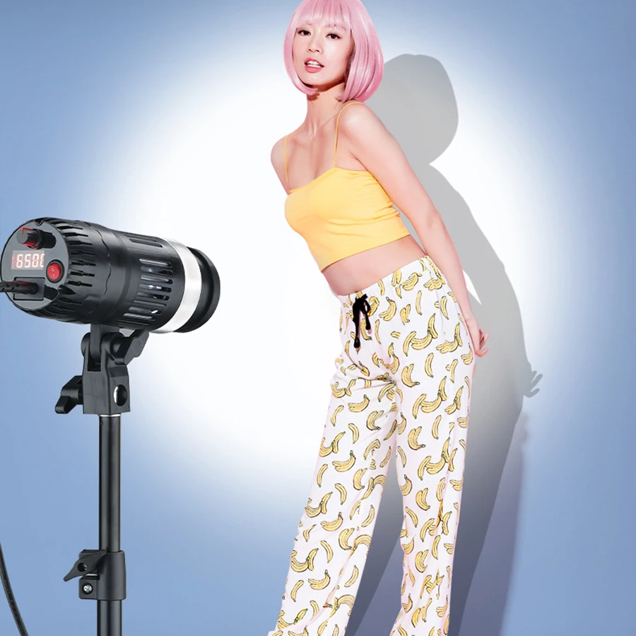 RGB LED Fill Light Studio Video Light 3200K-6500K Dimmable Bowens Light Remote Control Video Recording 110V-240V