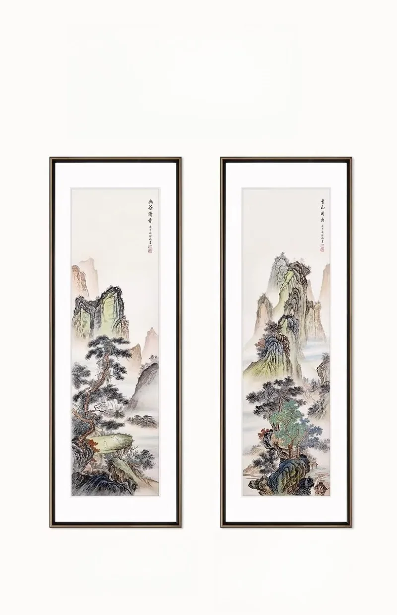 Living room decorative painting new Chinese style lucky tea room sofa background wall hanging painting