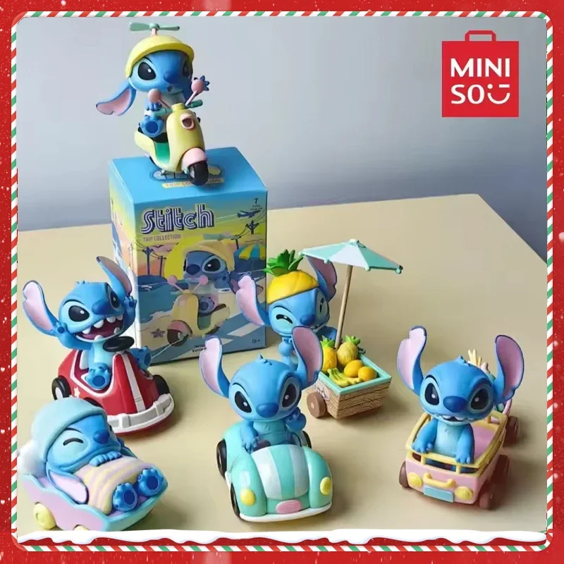 

Genuine MINISO Disney Stitch Swim Series Blind Box Anime Kawaii Trendy Ornament Model Collection Hand Doll Toy Mysterious Gift