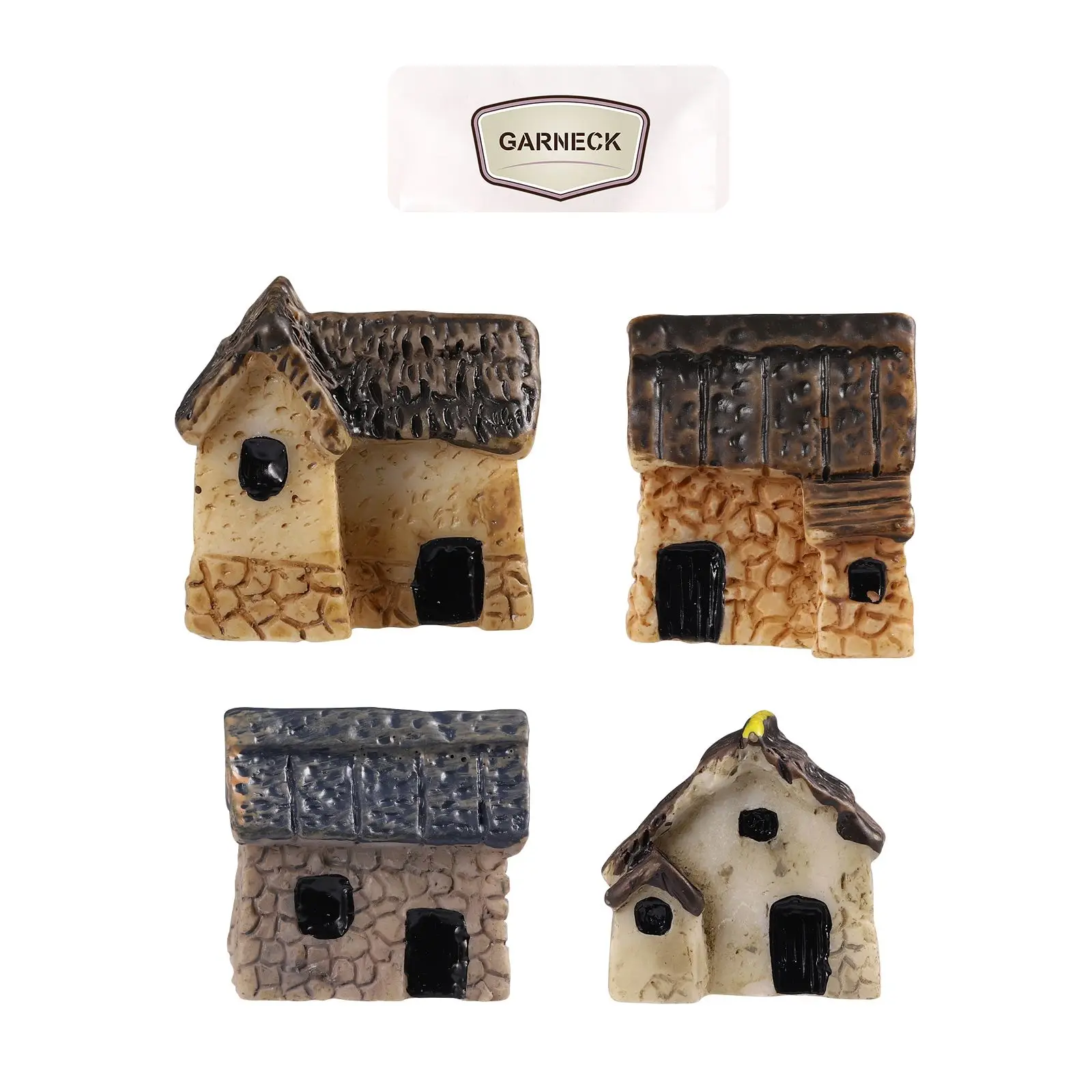Micro Landscape Ornament Resin Tiny Homes Small House Bonsai Accessories Cartoon Gadget