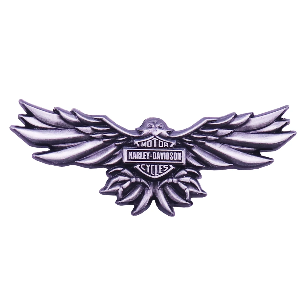 Motor-Cycle-Eagle Badge Retro Metal Brooch Fashion Accessories