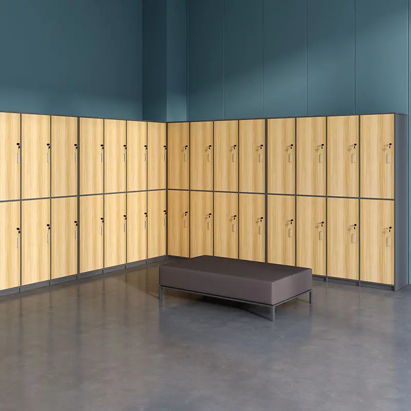 

Minimalist wood with lock gym wardrobe change bathroom bath center storage cabinet staff locker locker