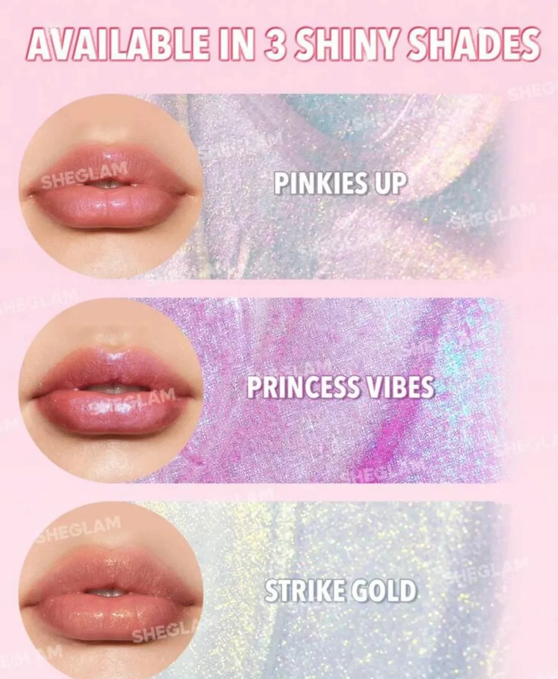 Shglam-gloss lip gloss, pincéis de maquiagem, longa duração, glitter, glitter, não pegajoso, cuidado, 8 pçs/lote