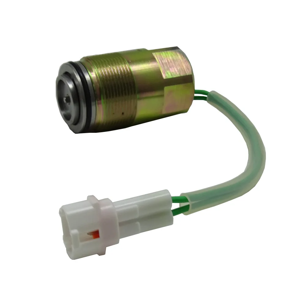 Main Pump Solenoid Valve, Hydraulic Pump Solenoid Valve K3V112 White Plug, Excavator Parts Electrical Parts Fast Delivery