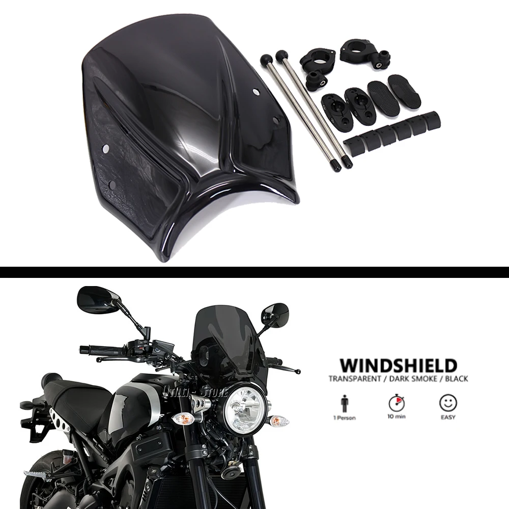 Motorcycle Sport Wind Deflector Shield Screen Accessories For YAMAHA XSR 700 xsr 900 Windscreen Windshield XSR700 XSR900 2016-