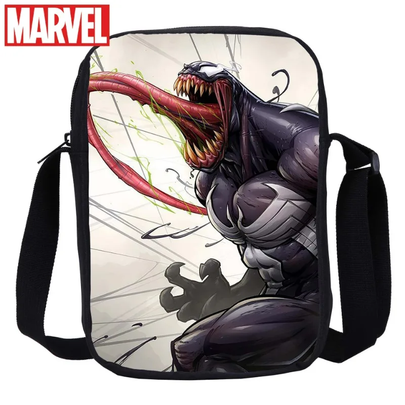 Marvel Movie Venom 3 Shoulder Bag Kids Primary School Shoulder Crossbody Bag Venom: The Last Dance Coin Purse Birthday Gift