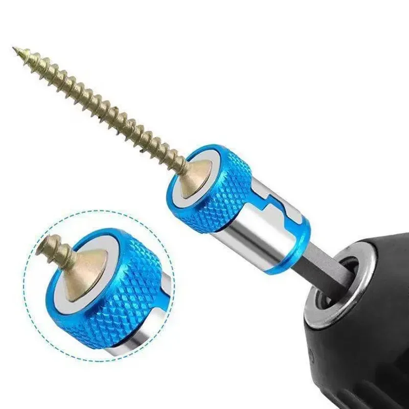 Universal Magnetic Ring Screwdriver Bit Holder Strong Magnet Screw Driver Head for 6.35mm Shank Alloy Electric Anti-Corrosion