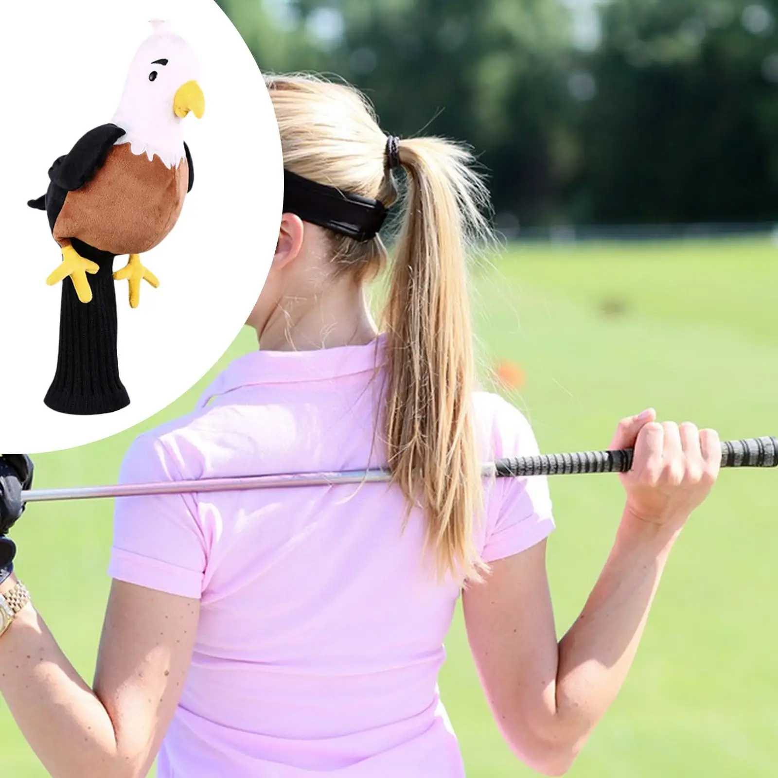 Plush Golf Driver Headcover Anti Scratch Animal Protection for Golf Wood Clubs Gift for Golfer Equipment