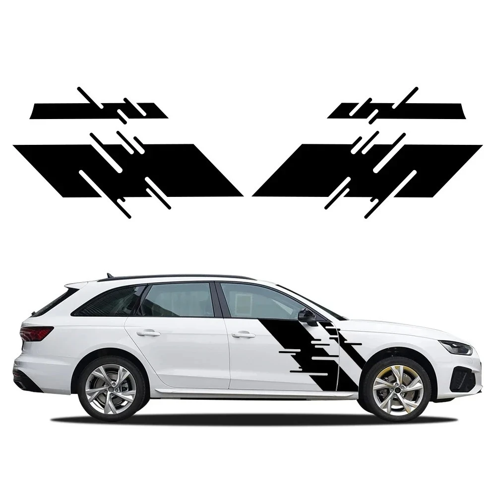 

For Audi A4 B8 B9 B7 8W 8K 8E Avant Quattro B6 Typ8D Car Graphics Side Body Sticker Vinyl Film Decals Waterproof Accessories