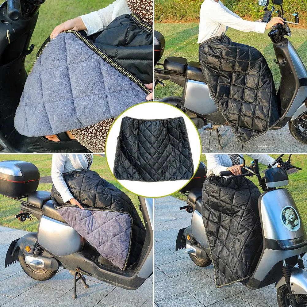 

Electric Vehicle Windshield Cover Waterproof Windproof Warm Knee Pad For Scooter Moped Winter Riding Accessory Thickened De N0Q0