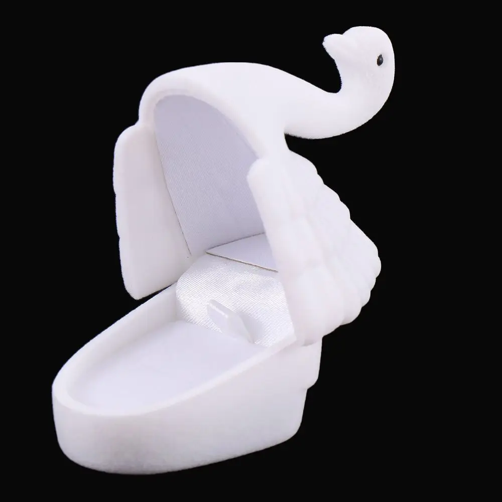 Hot Newest Display Gift Case Velvet Earring  Box Velvet Swan Box Ring  Box Necklace Box