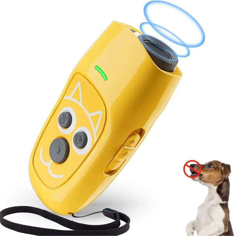 Rechargeable Anti-Bark Dog Training Clicker Long-range Ultrasonic Dog Training Device Dogs Anti Bark Stops Bad Behavior Tools