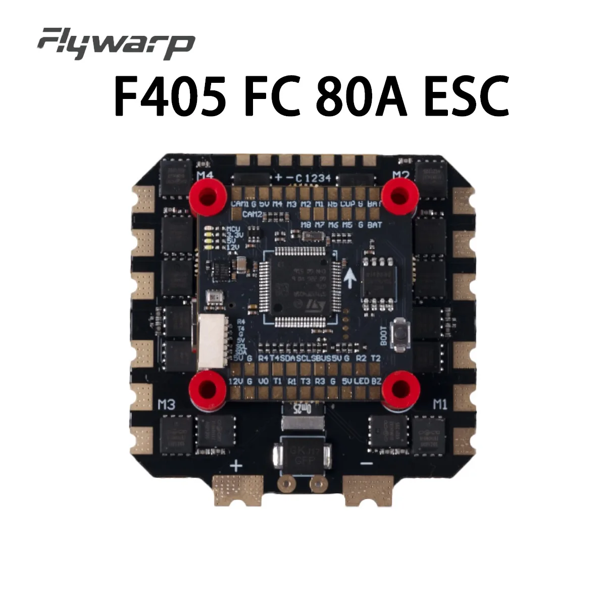 

Штаб контроллера полета FlyWarp F405 с регулятором скорости 80A 4в1, гироскопом ICM42688P, для гоночного дрона Betaflight iNAV, 30,5x30,5 мм, 6-8S FPV