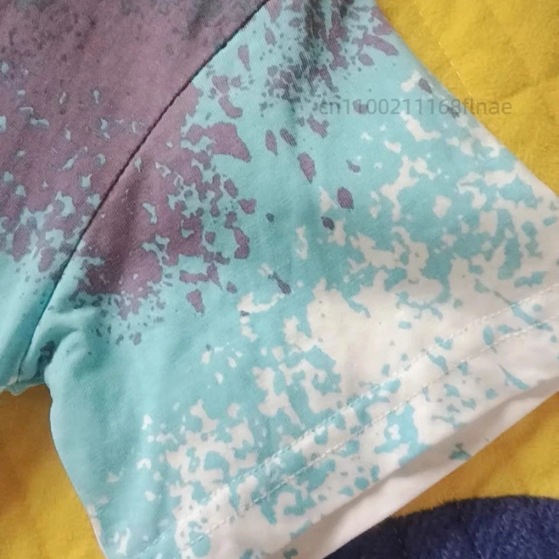 남아 여름 스트릿 댄스 반팔 세트 2025 신상 중대형 아동 그라데이션 스포츠 세트 통기성 속건 운동복