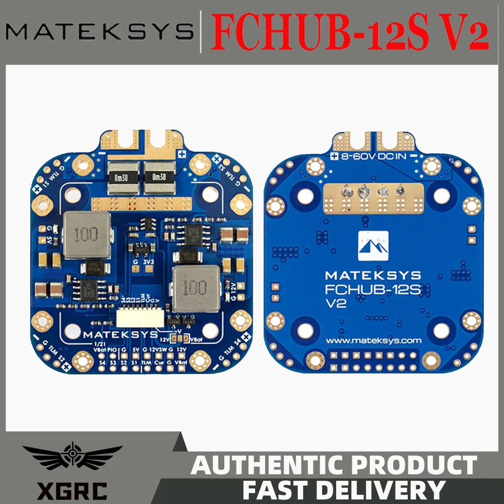 

Matek System XCLASS PDB FCHUB-12S V2 Board 5V & 12V Output w/ Current Sensor 3-12S Lipo for RC Drone FPV Quadcopter Multicopter