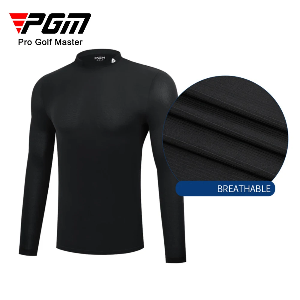 

PGM Golf Sunscreen Men's Shirt Ice Silk Long Sleeve UV Protection Cool Breathable High Stretch Outdoor Sportswear YF308