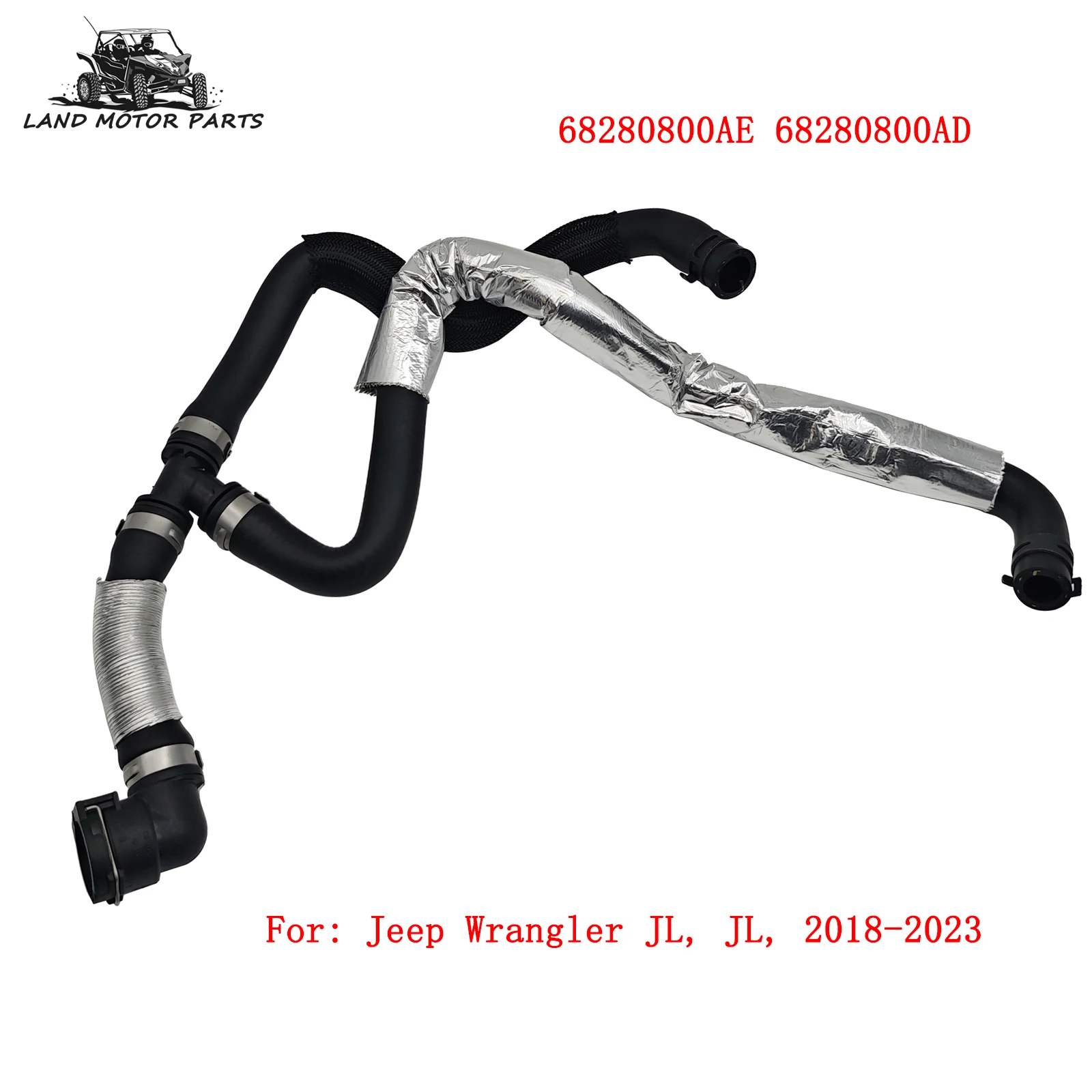

Выпускной шланг для бутылки охлаждающей жидкости с тройником 68280800AE 68280800AD Подходит для Jeep Wrangler JL, JL, 2018-2023 гг.
