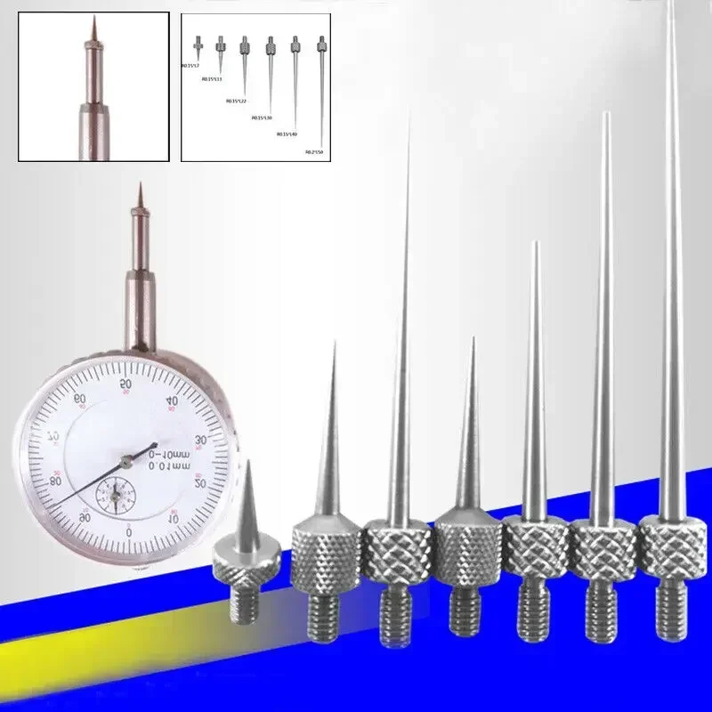 6pcs Dial Digital Test Indicator Contact Point Stem Rod Depth Gauge Measure DIY shank M2.5 High Speed Steel