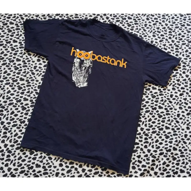 

Vtg Hoobastank Band Tour Concert Cotton Black Full Size T Shirt J659