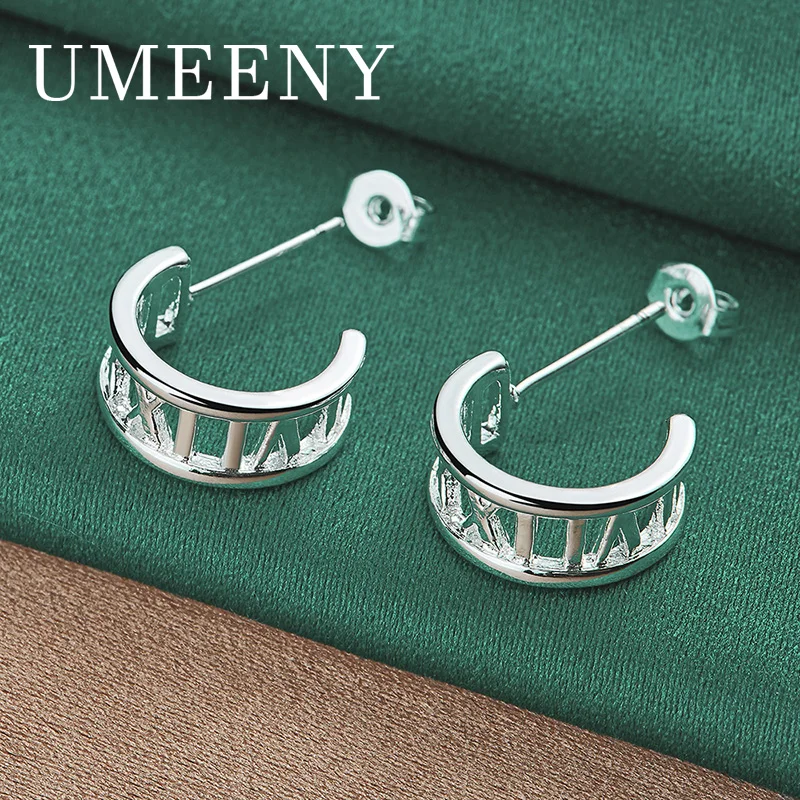 

Simple 925 Sterling Silver Exquisite Geometric Earrings for Women Gift Party Fashion Jewelry