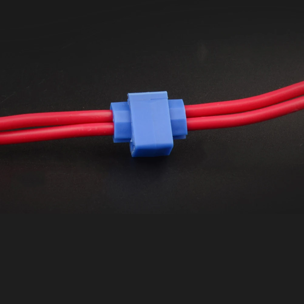 

100pcs Blue Broken Line Quick Connector Free Terminal Lossless Sub Cable Clamp Cord Wire Terminal Quick Installation Snap Cover