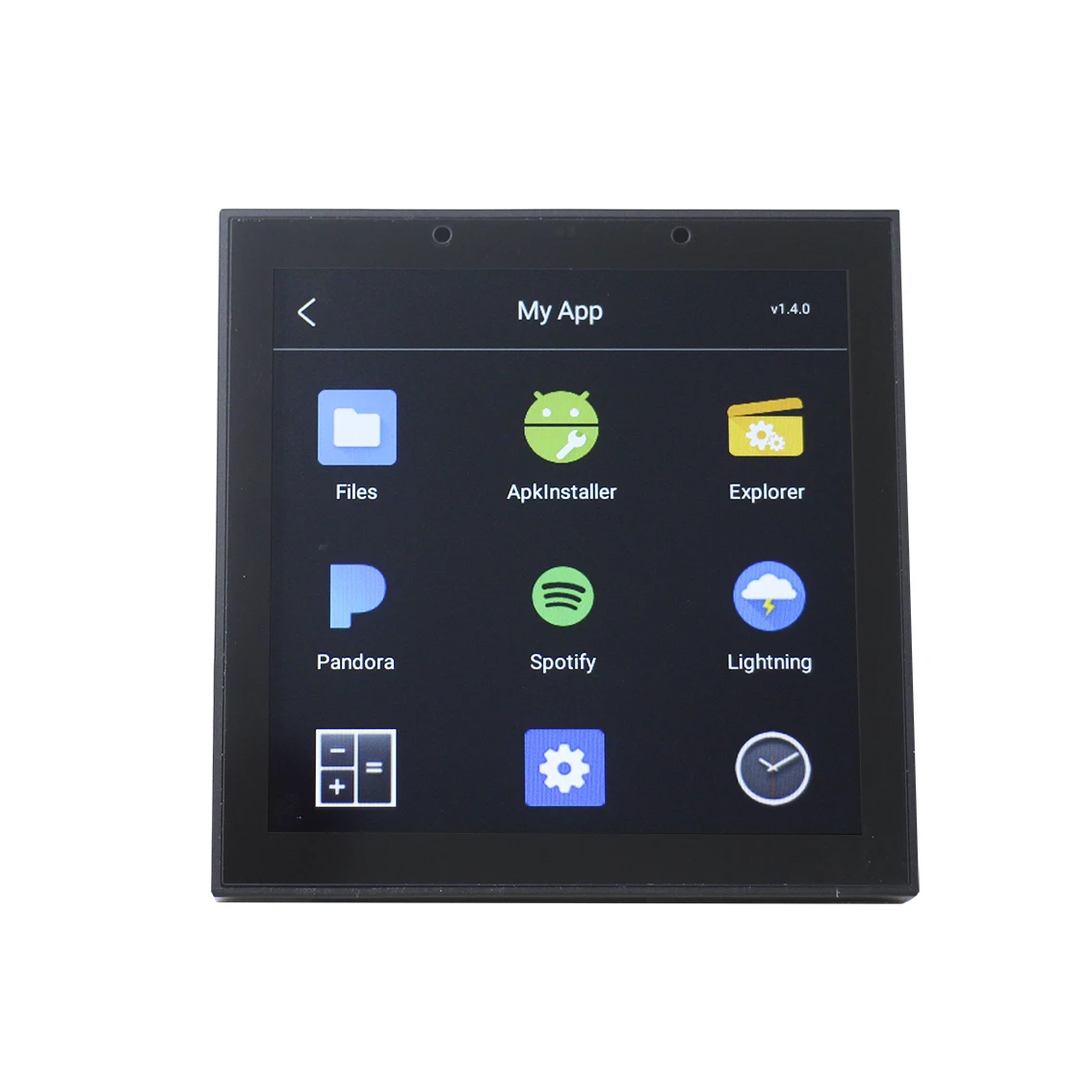 4 Inch Touch Screen 2 Channel 25W Blue-tooth WiFi Tuya Class D Wall Amplifier for Smart Home Audio