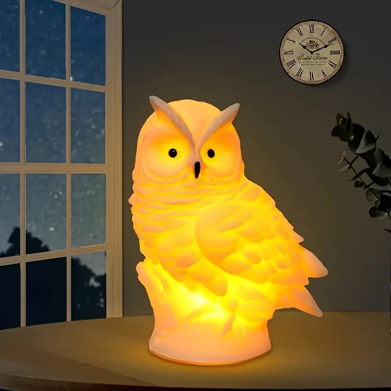 Cute Creative Night Light, Cartoon Owl Bedside Ornaments Jewelry, Night Market Stall Night Light, Birthday Gift Ambient Light