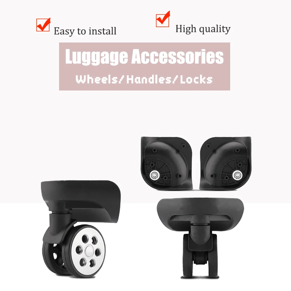 静音w283荷物用ホイール交換、スーツケース用超静音360度回転キャスター