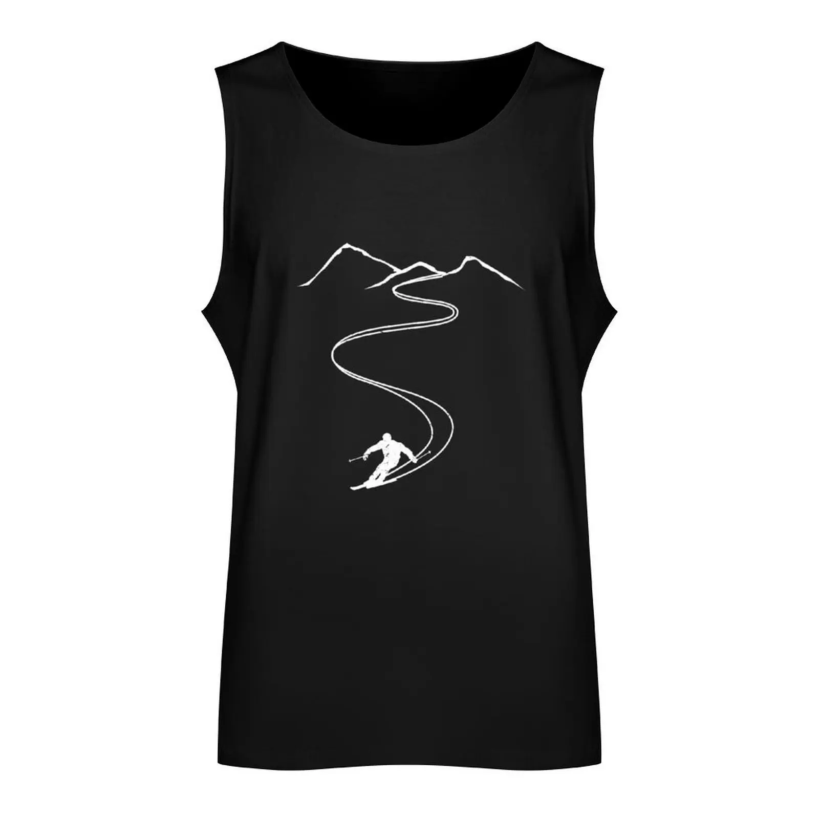 Skiing Gift For Skier Tank Top Man clothes for gym gym clothing