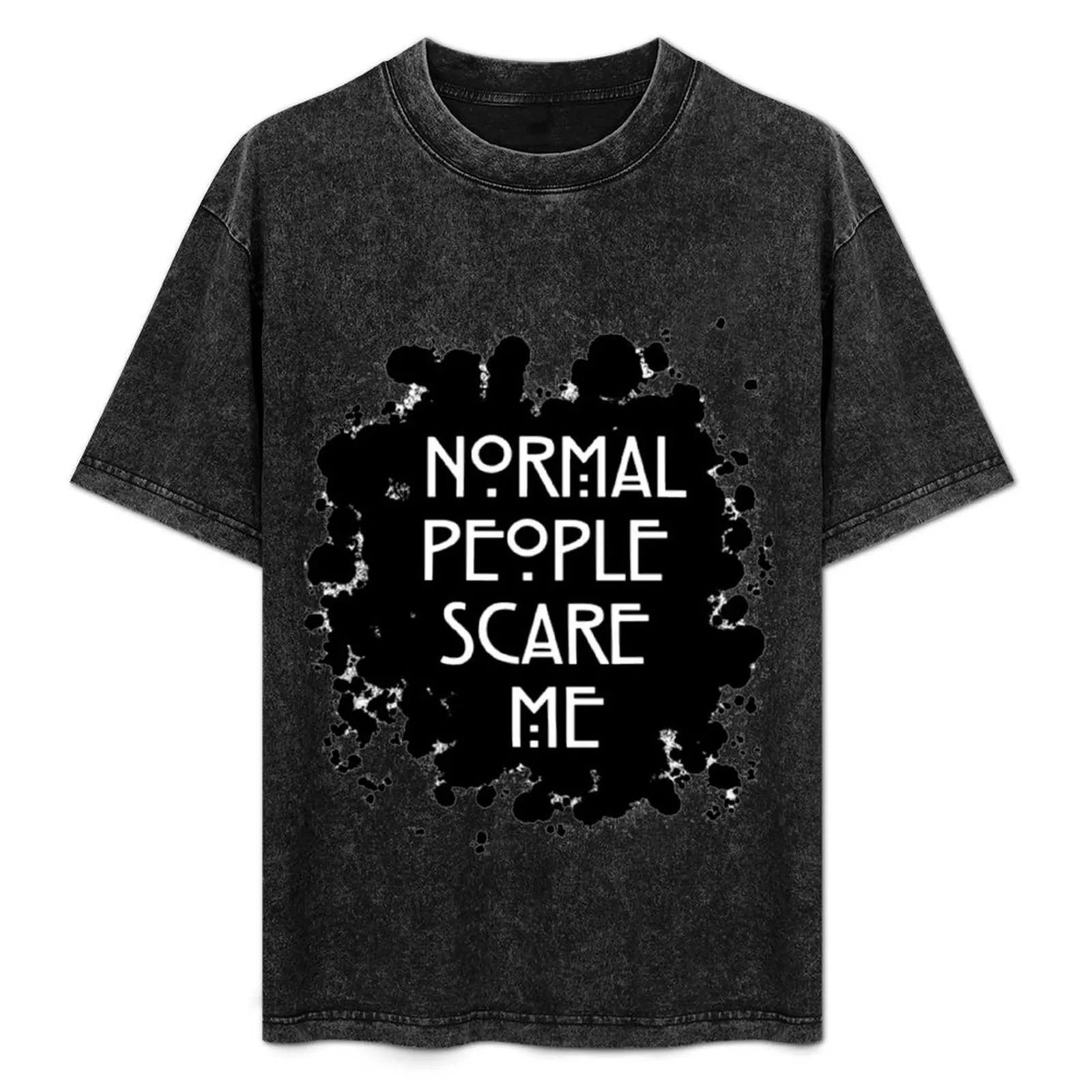 

normal people scare me T-Shirt Breathable Sportswear T-Shirt for Men