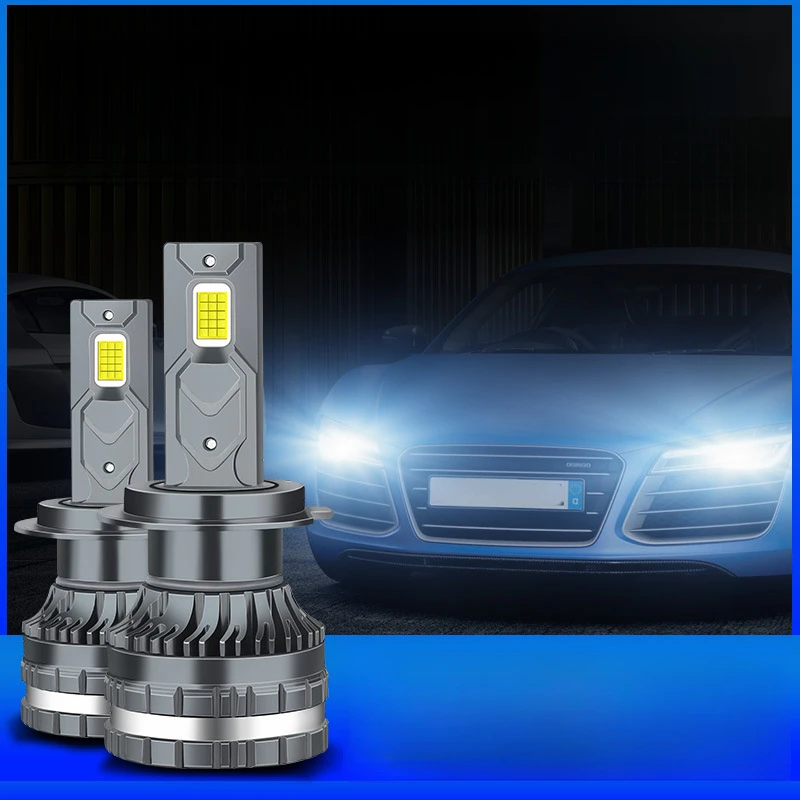 Car LED Headlights External Drive High Power 15-core Universal Modified Car Lights Silent LED Car Headlights