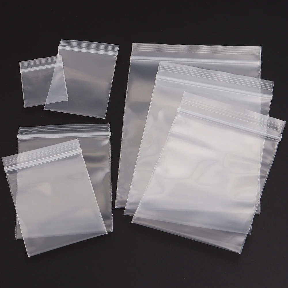 30-100 Stück Mini-Zip-Lock-Beutel Kunststoff-Verpackungsbeutel Kleine Plastik-Reißverschlussbeutel Transparente Zip-Lock-Pillenverpackungsbeutel Großhandel – Detail 2