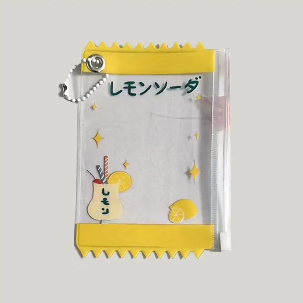 Pokrowiec ochronny na kartę autobusową dla dzieci Cartoon Cute Photo Card Holder DIY INS Card Storage Pendant Card Sleeve Candy Bag Card Bag