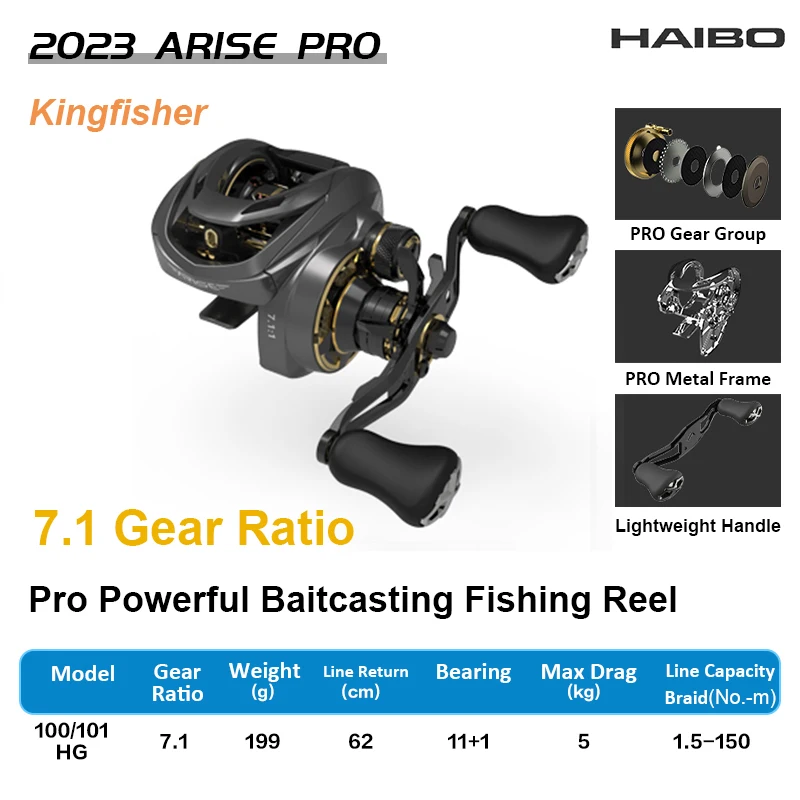HAIBO ARISE PRO ベイトキャスティングリール 2026 ARISE AIR ベイト