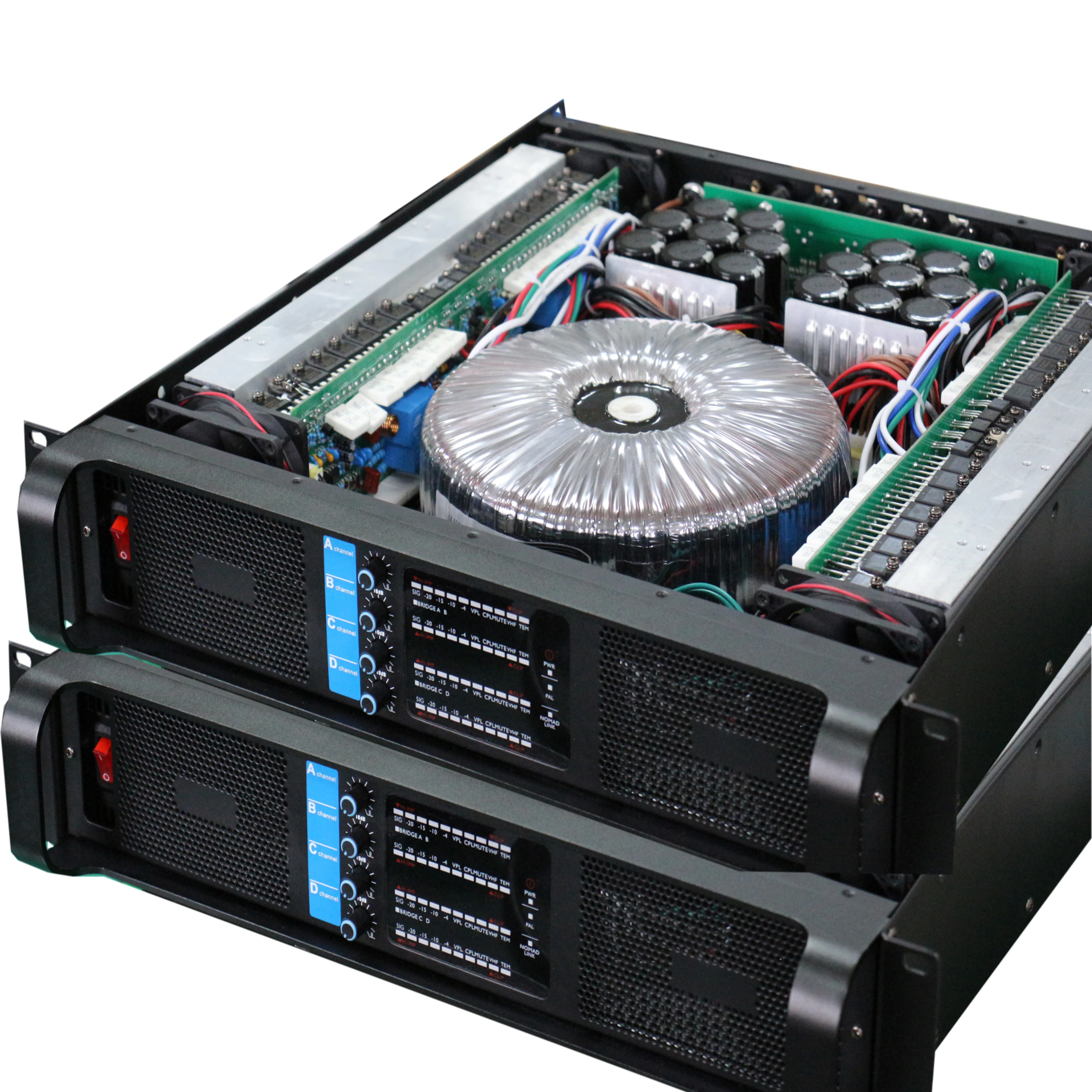 高品質価格 4Ch 3200W ラインアレイパワーアンプ中国製 FP10000