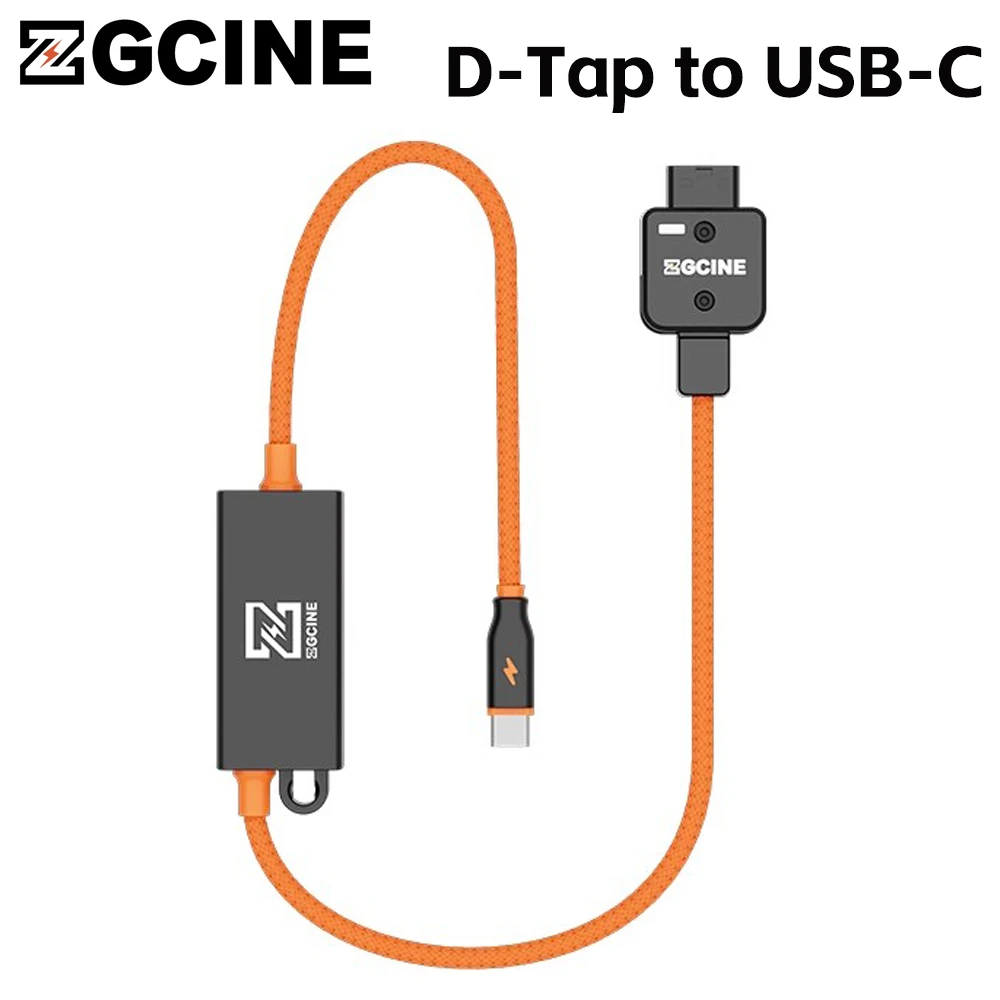

ZGCINE DT-PD 20" D-Tap to USB-C PD 2-Way V-Mount Charger Power Delivery Cable for V-Mount Battery/Mirrorless Cameras/Phones