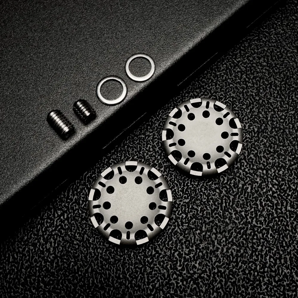 MCZHI EDC Stainless Steel 24.5mm Gyro Lock Luminous Ring Fidget Spinner Metal Fidget Toys For Adults