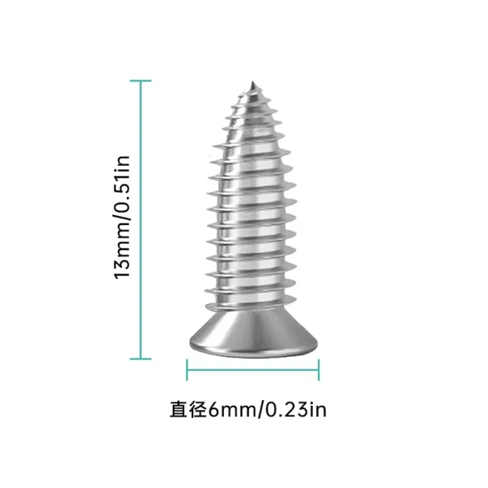 Light steel keel flat head screw high density grip thread carbon steel hard and high hardness easy to drill into the keel