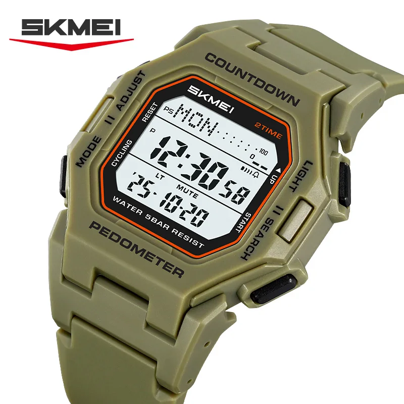 SKMEI 2596 Clock Calendar Chronograph Luminous Digital Watches for Man reloj hombre Brand New Men Electronic Watch Fashion Alarm