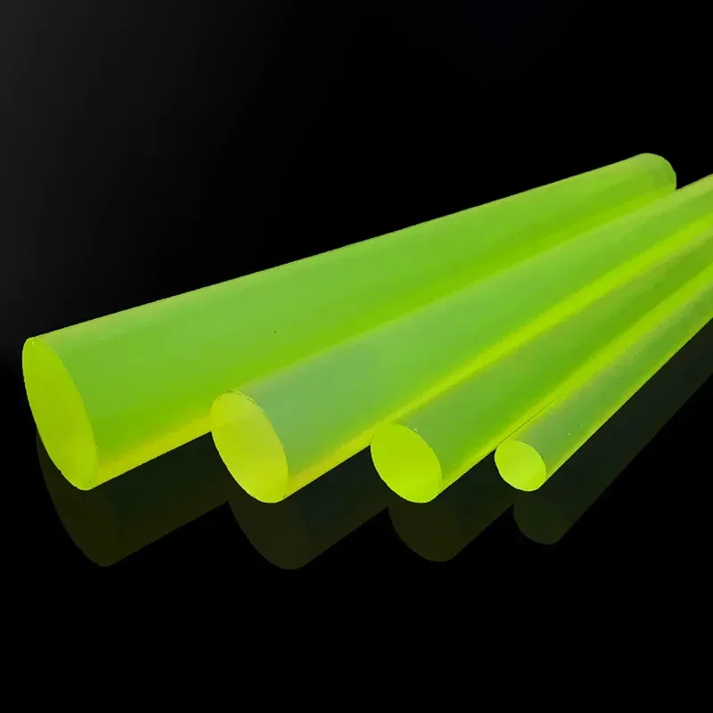 PU Rubber Round Bar Solid Polyurethane Cow Tendon Elastic Rod 2/3/4/5/6/8/10/12/15/20/25/30/35/40/45/50/55mm Dia 300mm 500mm
