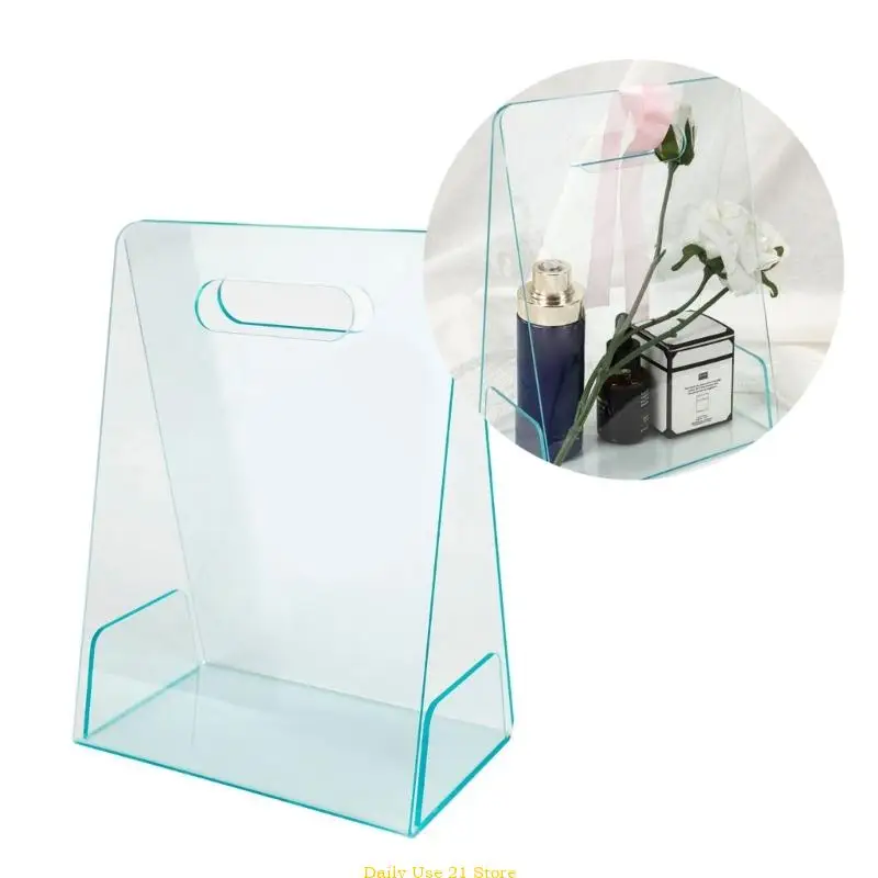 

Quality Clear Flower Bouquet Bags Flower Wrapping Handbag Showcase Your Presents with Styles Reusable and Easy to Clean