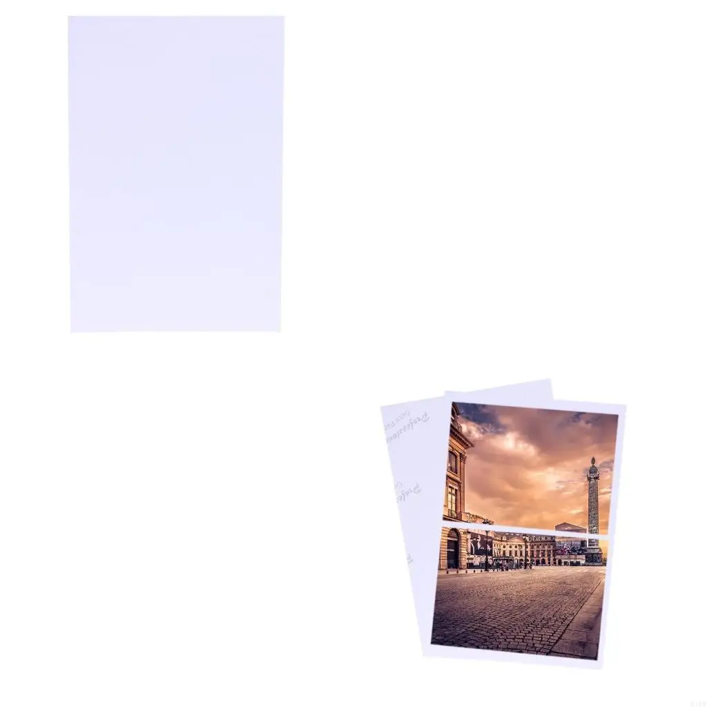 E1PF Photo Paper Bright Glossy White Photographic Paper Photo Printer Paper 4 x 6 Inch for Inkjet Printer Business Projects